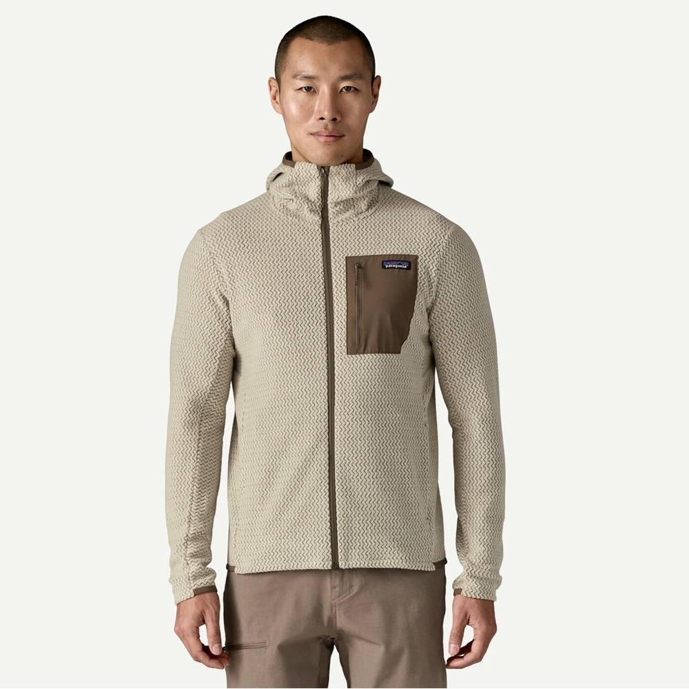 PATAGONIA Men's R1® Air Fleece Full-Zip Hoody (color: Pelican)